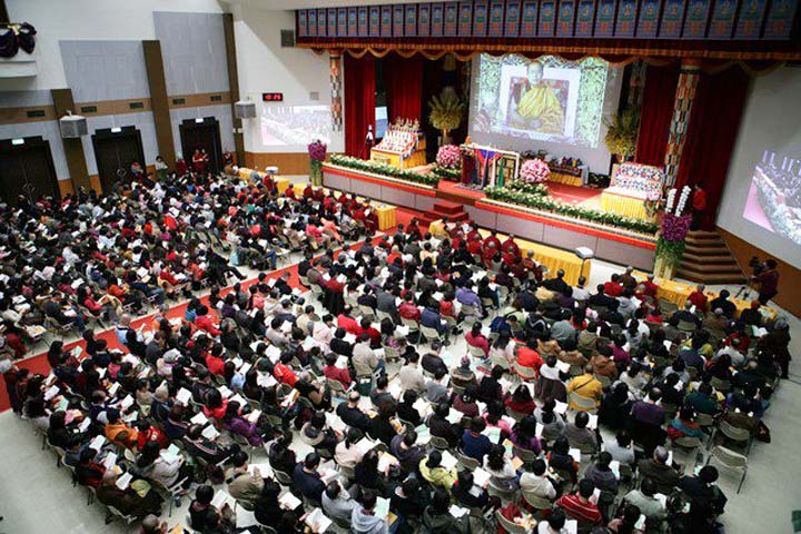 Video Conferencing held in Taiwan for birthday ceremony of Chamgon Kenting Tai Situpa